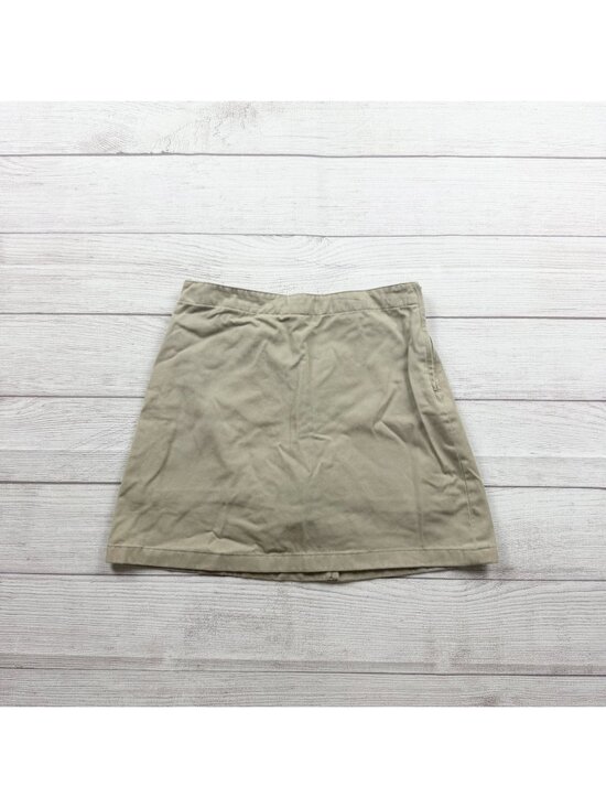 Lands' End Other - Lands End Girls Khaki Uniform Skort Adjustable Waist Stretch Blend 12